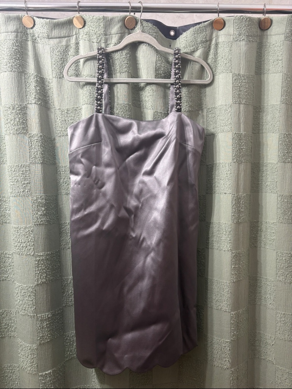 kate spade Gray Satin Lined Garment with Pink Label